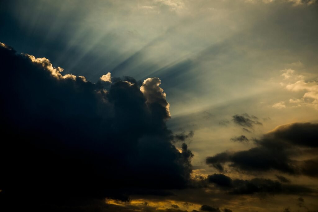 Aerial Photo Sunset